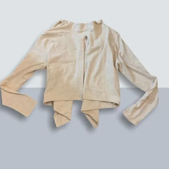 Size Small Ivory Draped Karma Blazer - Picture 2 of 3